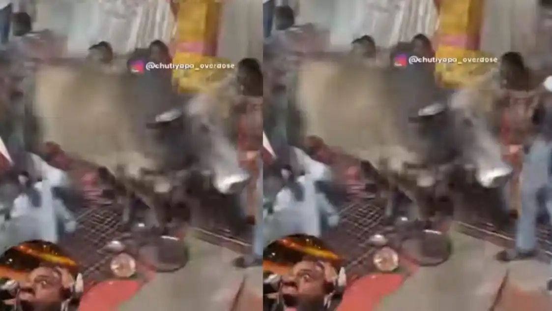 அண்ணே சாப்பாடு எங்கே….? புரோட்டா கிடைக்குமா….? கல்யாண மேடைக்கு வந்த திடீர் விருந்தினர்…. ஷாக் ஆன மணமக்கள்….!!
