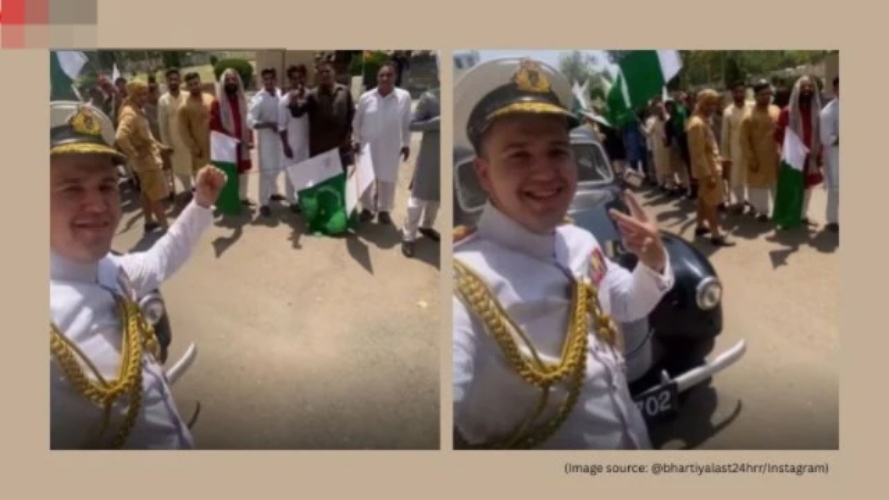 “ஜெய் ஸ்ரீ ராம்!”…. பாகிஸ்தானிய மக்களிடையே முழக்கமிட்ட ரஷ்ய இளைஞர்… மக்கள் செய்த ஆச்சரியமான செயல்… வைரலாகும் வீடியோ..!!!