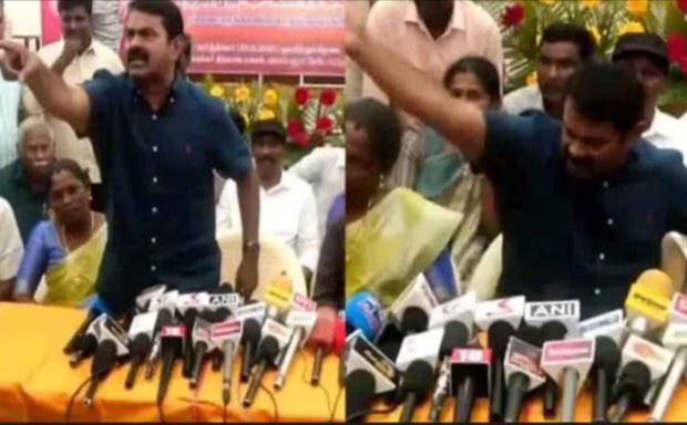 சீமானுக்குப் பெரும் சிக்கல்! செய்தியாளரைத் தாக்கிய விவகாரம்: ‘கொலை மிரட்டல்’ உட்பட 3 பிரிவுகளில் வழக்குப் பதிவு..!!!