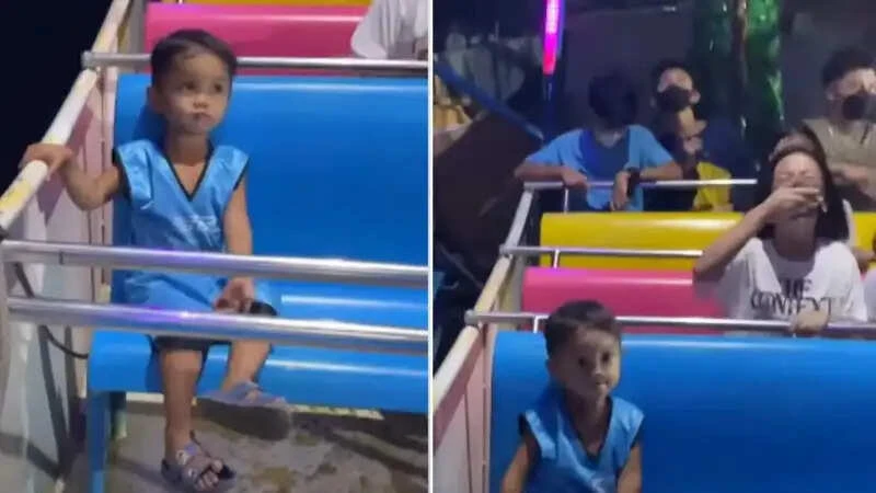 இணையத்தைக் கவர்ந்த குழந்தை: ‘பயமே இல்லை!’ – அதிக வேக ஊஞ்சலில் தனியாக அமர்ந்து கூலாக ரியாக்ட் செய்த சிறுவன்!