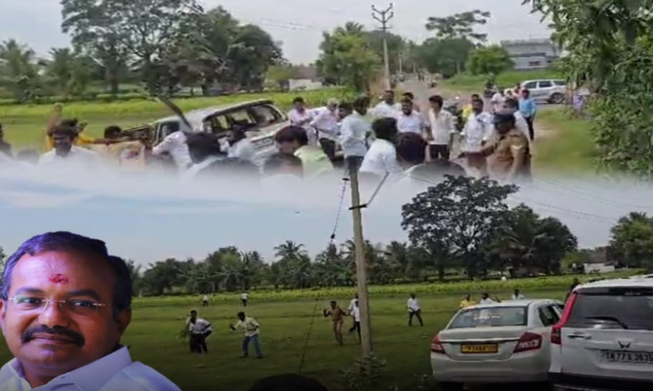 BREAKING : பா.ம.க-வில் கொந்தளிப்பு! எம்.எல்.ஏ. அருள் கார் மீது பயங்கரத் தாக்குதல் – “இது கொலை முயற்சி!” பகீர் புகார்!