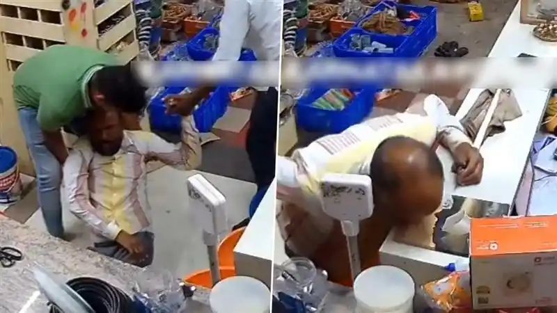 நினைச்சி கூட பார்க்கல..! கடைக்குள் பெயிண்ட் வாங்க வந்தவருக்கு நேர்ந்த கோர சம்பவம்! கடைசி நிமிடங்கள் பதிவானது..!!!!