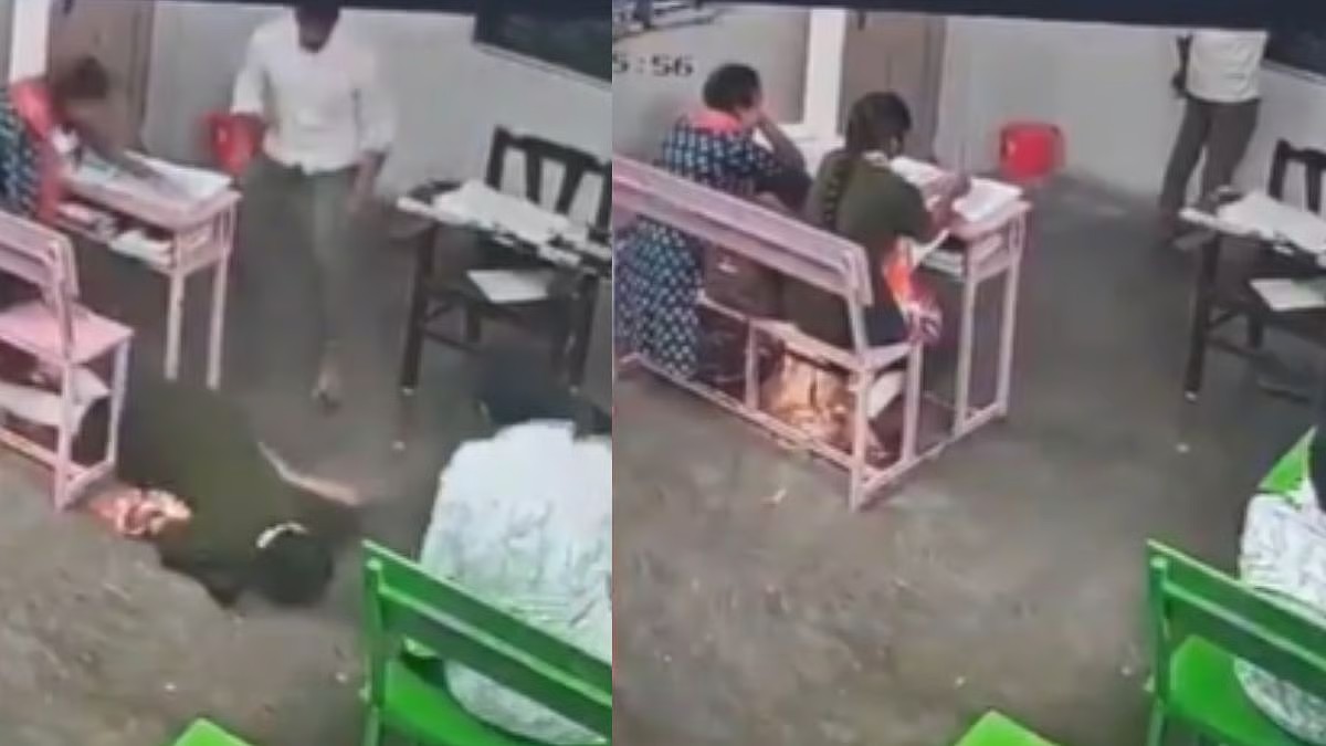“இதயத்தை நொறுக்கும் வீடியோ”… வகுப்பறையில் அமர்ந்து பாடம் கவனித்த 15 வயது மாணவி சரிந்து விழுந்து மரணம்… இந்த வயசில் இப்படியா சாவு வரணும்…!!!