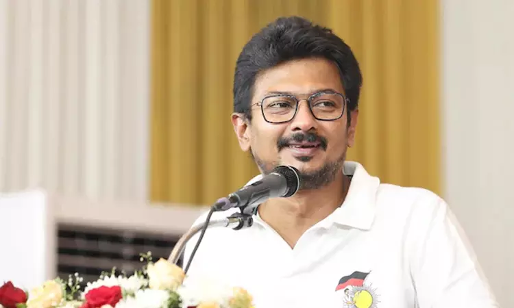 கருப்பு – சிவப்பு கரை வேட்டி இருந்தால் போதும்! – பா.ஜ.க.வுக்கு தமிழ்நாட்டில் இடமில்லை! – உதயநிதி ஆவேசம்..!!