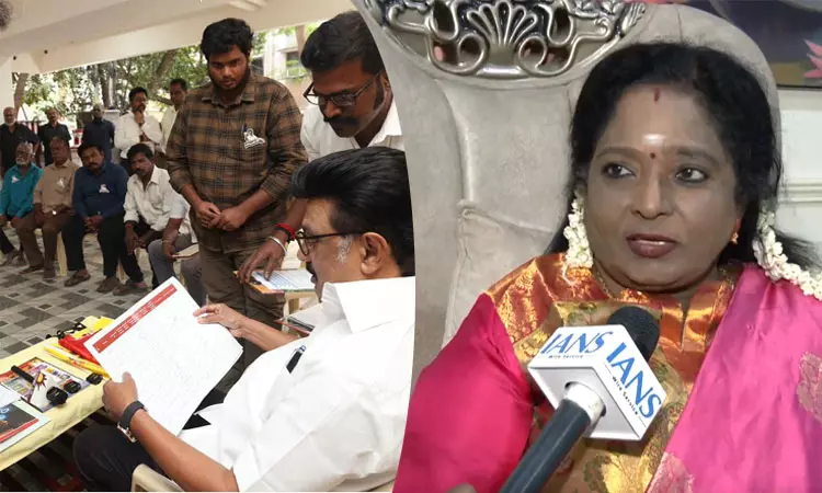 “கருப்பு சிவப்பை எதிர்கொள்ள காவிப்படை ரெடி!” – ஸ்டாலினுக்கு தமிழிசை கொடுத்த தரமான பதிலடி..!!