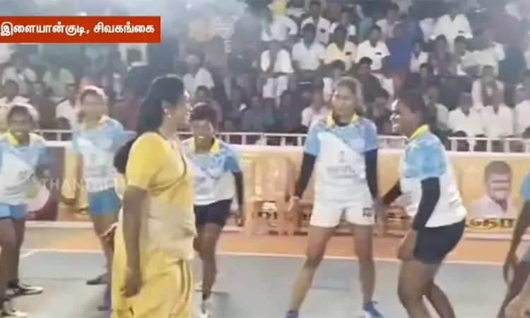 மாநில அளவிலான கபடி போட்டி… களத்தில் இறங்கி வீராங்கனைகளுடன் விளையாடி அசத்திய எம்.எல்.ஏ தமிழரசி…!!!