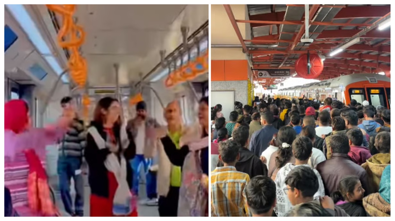 “போபால் மெட்ரோவின் முதல் பயணம்… “மெட்ரோ ரயிலா? இல்லை திருவிழாவா?… “ஒரே நாளில் 6000 பயணிகள்”… மக்களின் வேற லெவல் கொண்டாட்டம்..!!!