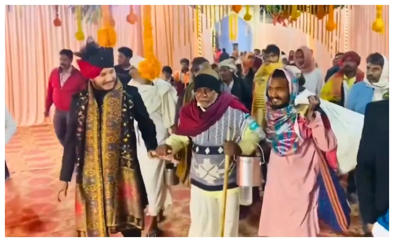 தங்கையின் திருமணம்..! பிச்சைக்காரர்களை அழைத்து வந்த அண்ணன்… இவங்க தாங்க விஐபி சீஃப் கெஸ்ட்… என்ன ஒரு பெருந்தன்மை… நெகிழ்ச்சி வீடியோ..!!