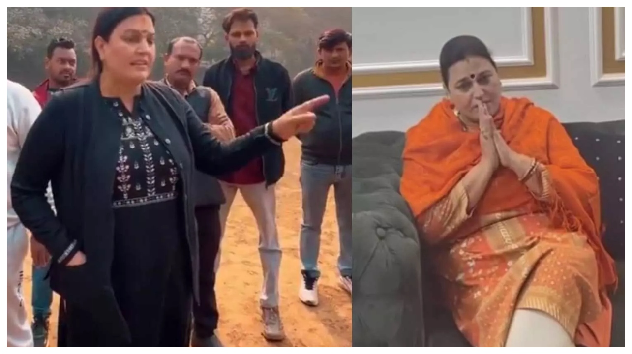 பாஜக கவுன்சிலரின் ‘இந்தி’ அட்ராசிட்டி…. அப்போ வெளியே போ”?… மைதானத்தில் நடந்த அதிரடி மிரட்டல்… வைரலாகும் வீடியோ…!!!