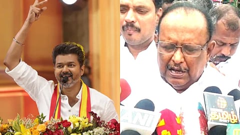 விஜய்க்கு சிலப்பதிகாரம் கூட தெரியாது…! சினிமா டயலாக் பேசுறாரு… “ஒரு நாளும் எம்ஜிஆர் ஆக முடியாது”… திமுகவிடம் இருப்பது மக்கள் சக்தி.. அமைச்சர் ரகுபதி பதிலடி.!!