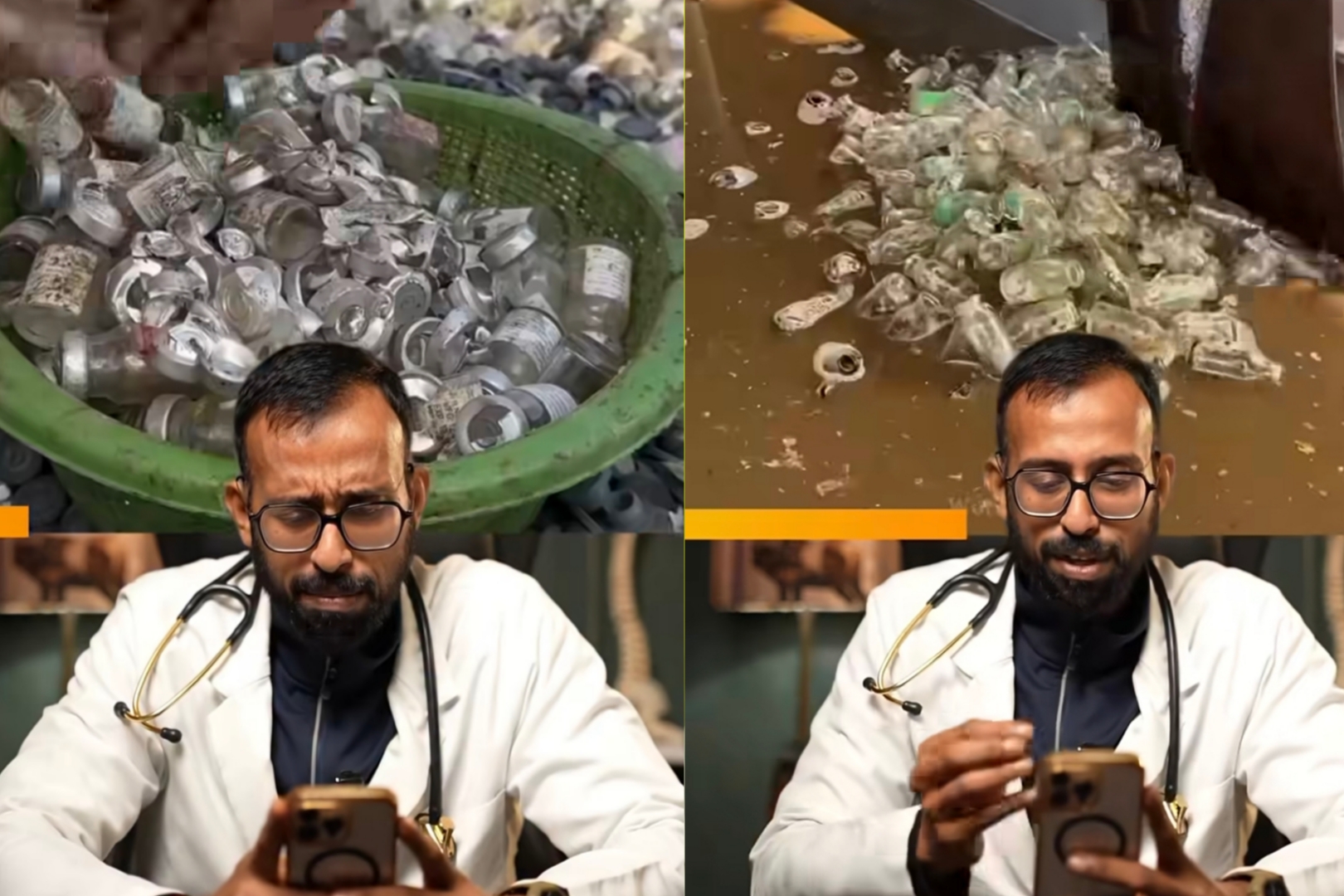 மருந்து பாட்டில் சுத்தம்…. வைரல் வீடியோ உண்மையா….? மருத்துவர் கொடுத்த ஷாக்கிங் தகவல்….!!