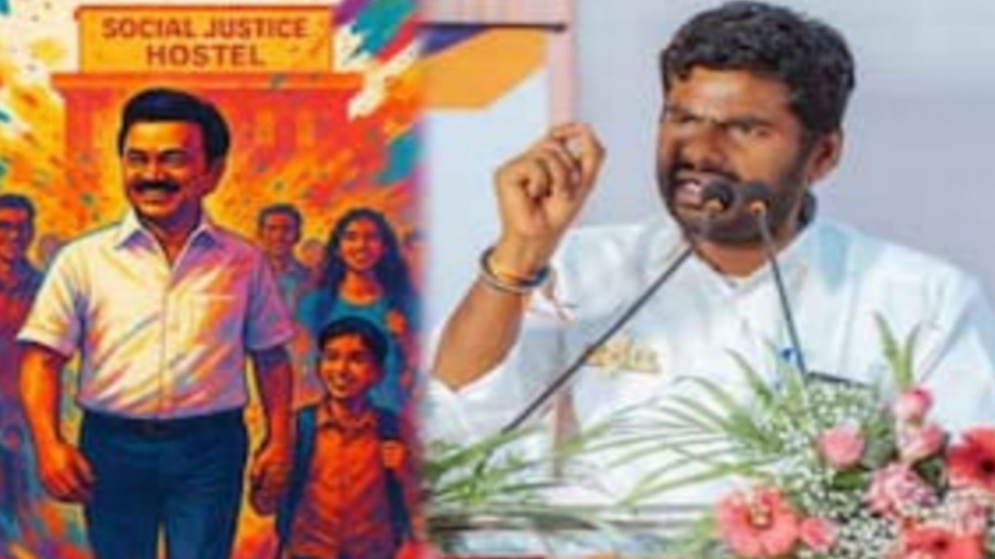 ​”இதுதான் சமூக நீதியா?” 100 விடுதிகள் மூடல்…. மாணவர்களுக்கு அடிப்படை வசதிகூட இல்லையா….?  அண்ணாமலை வேதனை….!!