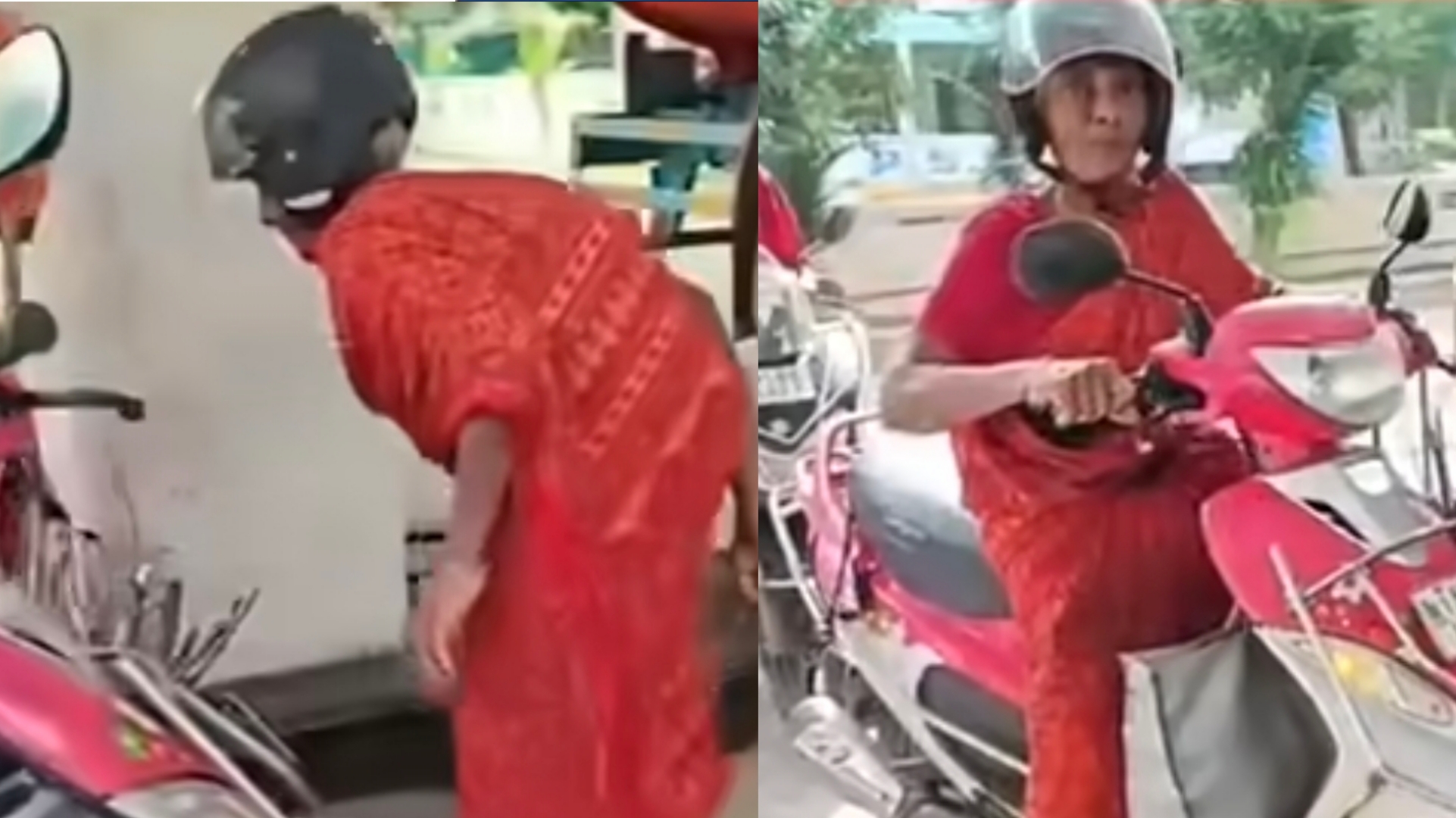 SCOOTY-யில் பறக்கும் SUPER பாட்டி…. வயசு எல்லாம் விஷயமே இல்லை…. இணையத்தை கலக்கும் ஆச்சரியா வீடியோ….!!