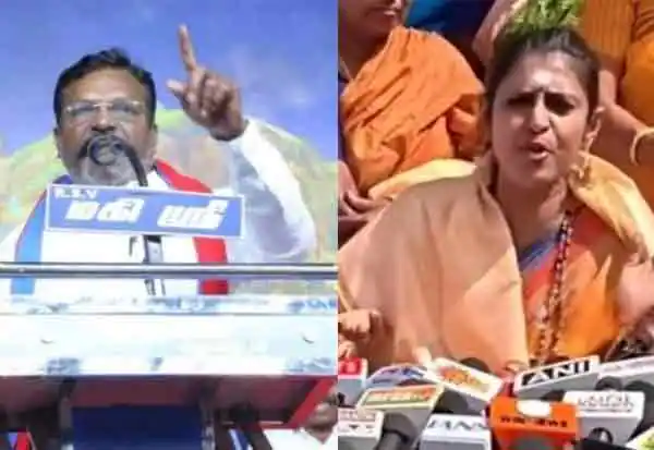 என் கணவர் பெயர் குமார், மகன் பெயர் கார்த்திகேயன்… திருமாவளவனுக்கு பதிலடி கொடுத்த நடிகை கஸ்தூரி…!!!