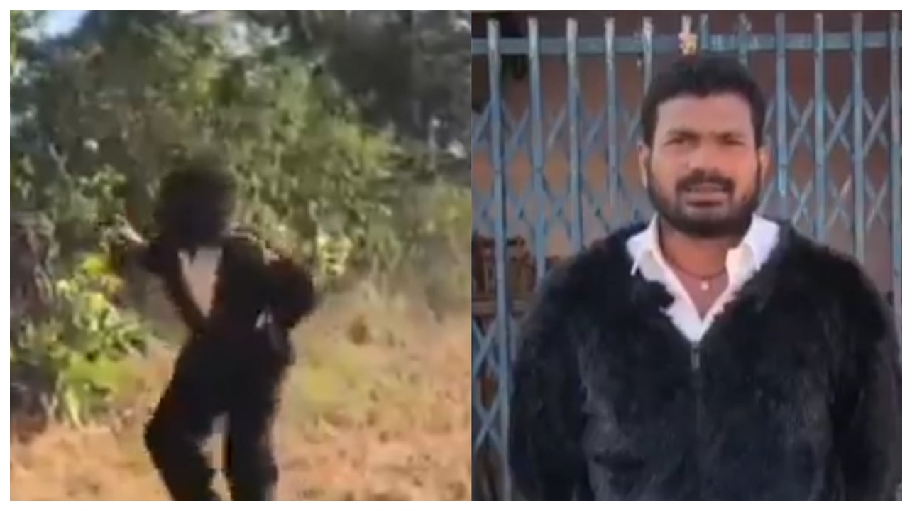 அட இது நல்லா ஐடியாவா இருக்கே… பயிர்களை நாசம் செய்யும் குரங்குகள்… கரடி போல் வேடம் அணிந்து… வைரலாகும் வீடியோ…!!!