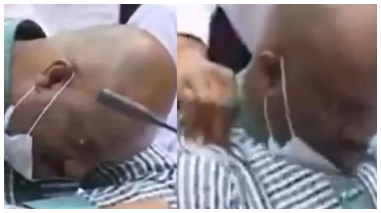 காணாமல் போன நிதி குறித்து நடந்த விசாரணை…. திடீரென மயங்கி விழுந்த நைஜீரியா அதிகாரி… மீண்டும் வைரலாகும் பழைய வீடியோ…!!!