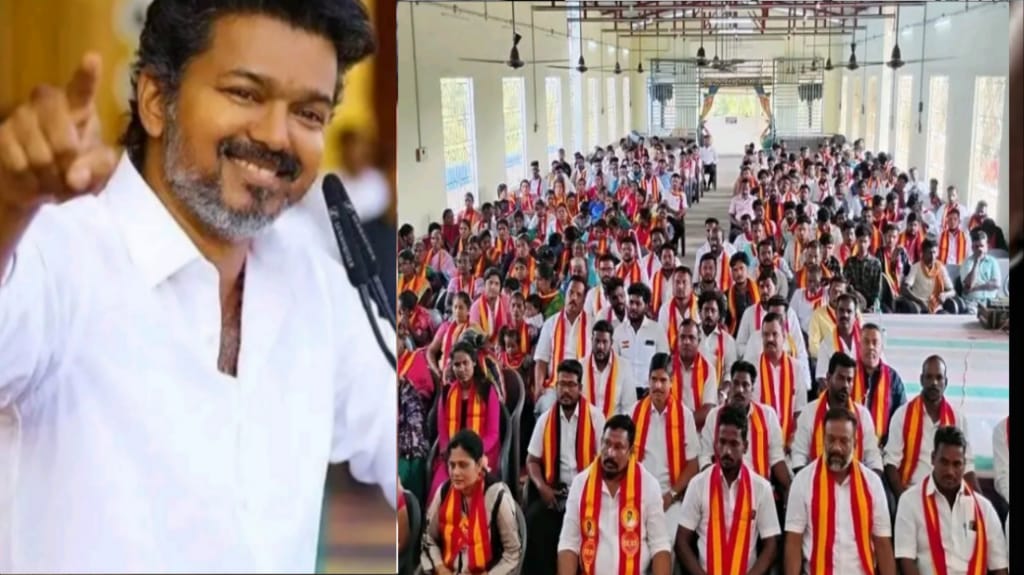 திமுக, அதிமுக, தேமுதிக-வில் இருந்து விலகி..!  “சுமார் 500 பேர் கூண்டோடு தவெக-வில் இணைந்தனர்” நாகை அரசியல் வட்டாரத்தில் பரபரப்பு..!!!
