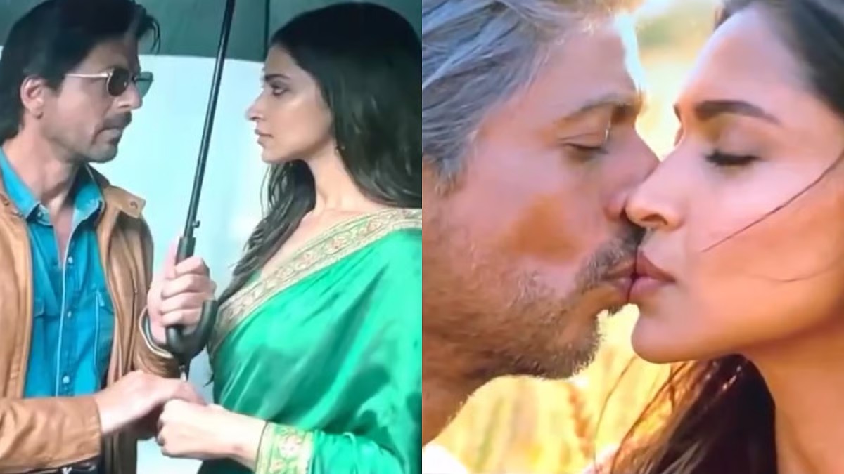 “நடிகர் ஷாருக்கான்-தீபிகா படுகோனே லிப் டு லிப் கிஸ் கொடுக்கும் வீடியோ”.. இது படத்திற்காகவா அல்லது ஏஐ வீடியோ வா..? இணையத்தில் படு வைரல்…!!