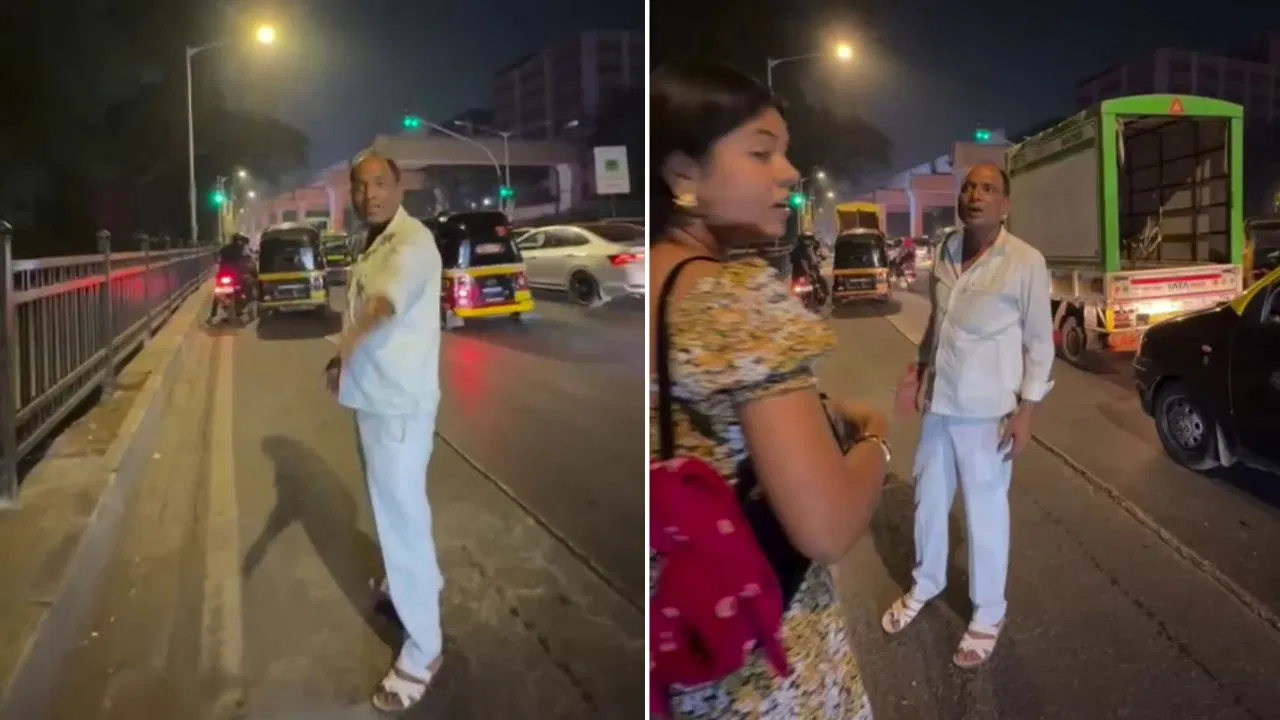“பேசியது ஒரு குற்றமா?… உன்னை இங்கேயே அடித்துக் கொன்றுவிடுவேன்”…மும்பை ஆட்டோ டிரைவரின் வெறிச்செயல்… வைரலாகும் அதிரடி வீடியோ..!”