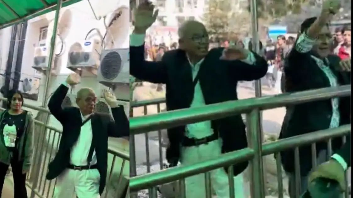 முன்னாள் தலைமை நீதிபதி மீது காலணி வீசிய வழக்கறிஞரை செருப்பால் தாக்கிய… பரபரப்பில் நீதிமன்ற வளாகம்… வைரலாகும் வீடியோ…!!!