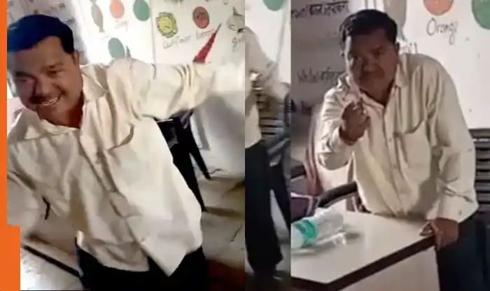 மாணவர்கள் முன் அநாகரிக நடனம்…. குடித்துவிட்டு பள்ளிக்கு வந்த ஆசிரியர் சஸ்பெண்ட்…. வைரலாகும் வீடியோ..!!