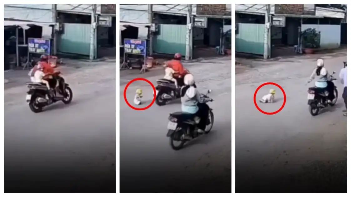 என்ன கொடுமை இது…. குழந்தையை நடுரோட்டில் விட்டு சென்ற பெண்…. வைரலாக அதிர்ச்சி வீடியோ….!!