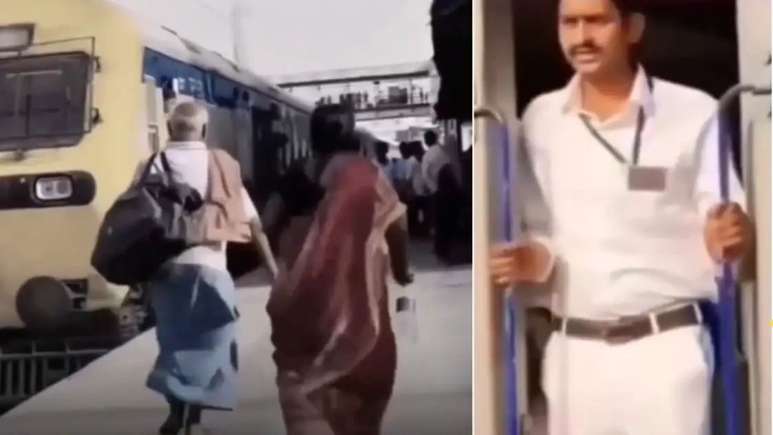 கடவுள் இவர்தான்! நகரத் தொடங்கிய ரயிலை முதியவர்களுக்காக நிறுத்திய டிரைவர்: இணையத்தை நெகிழ வைத்த வைரல் வீடியோ!ஒருமுறை பார்த்தால் மீண்டும் பார்ப்பீர்கள்..!!!