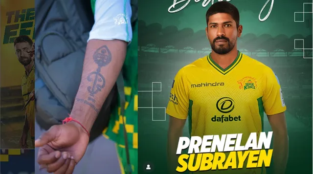 தென்ஆப்பிரிக்க கிரிக்கெட் வீரரின் கையில் ‘ஓம் சரவண பவ’ டாட்டூ..விக்கெட்டுகளை அள்ளிய பிரெனிலன் சுப்ராயன்..இணையத்தைக் கலக்கும் தமிழக வம்சாவளி வீரர்..!!