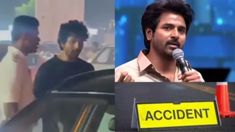 “சென்னையில் நடிகர் சிவகார்த்திகேயன் சென்ற கார் விபத்து!”…டிரைவர்கள் இடையே கடும் வாக்குவாதம்..பதறிய ரசிகர்கள்..!!!