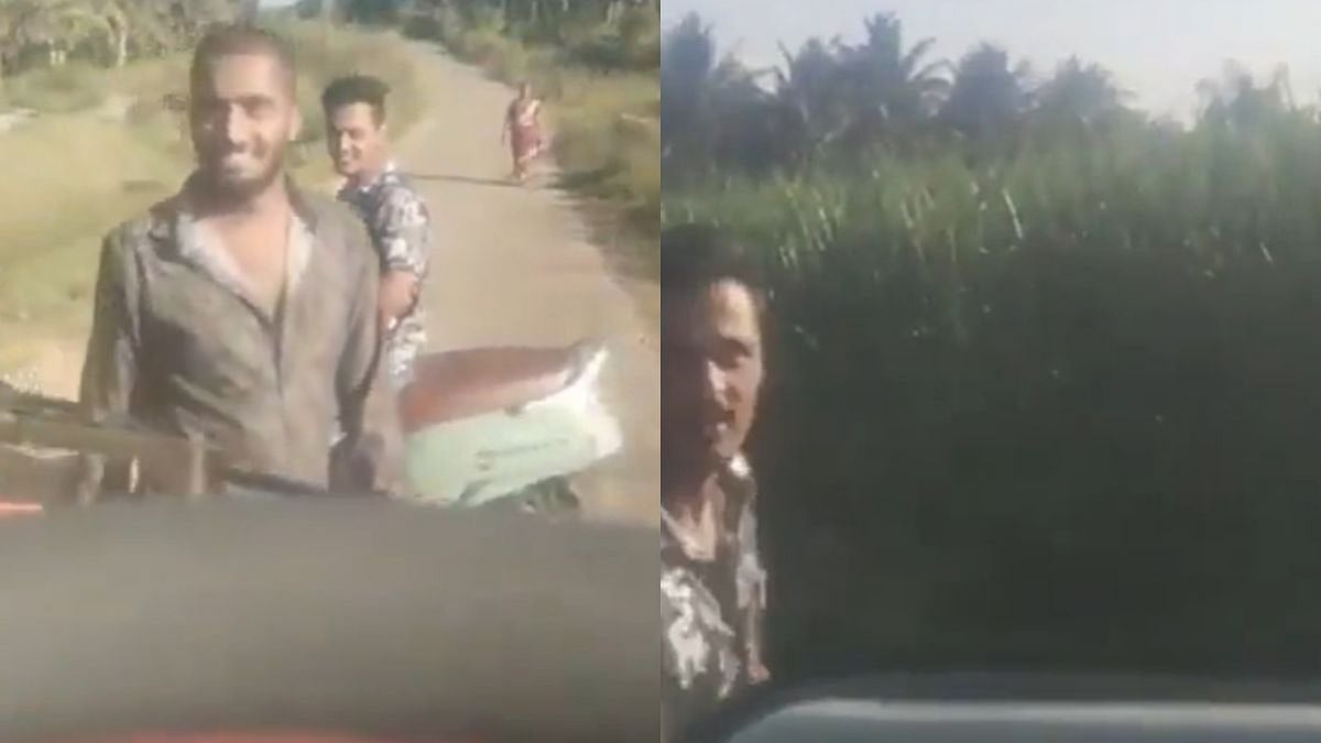 போதையில் பள்ளிப் பேருந்தை மறித்து அட்டூழியம்… 9-ம் வகுப்பு மாணவியை இறங்க சொல்லி… வைரலாகும் அதிர்ச்சி வீடியோ..!!!