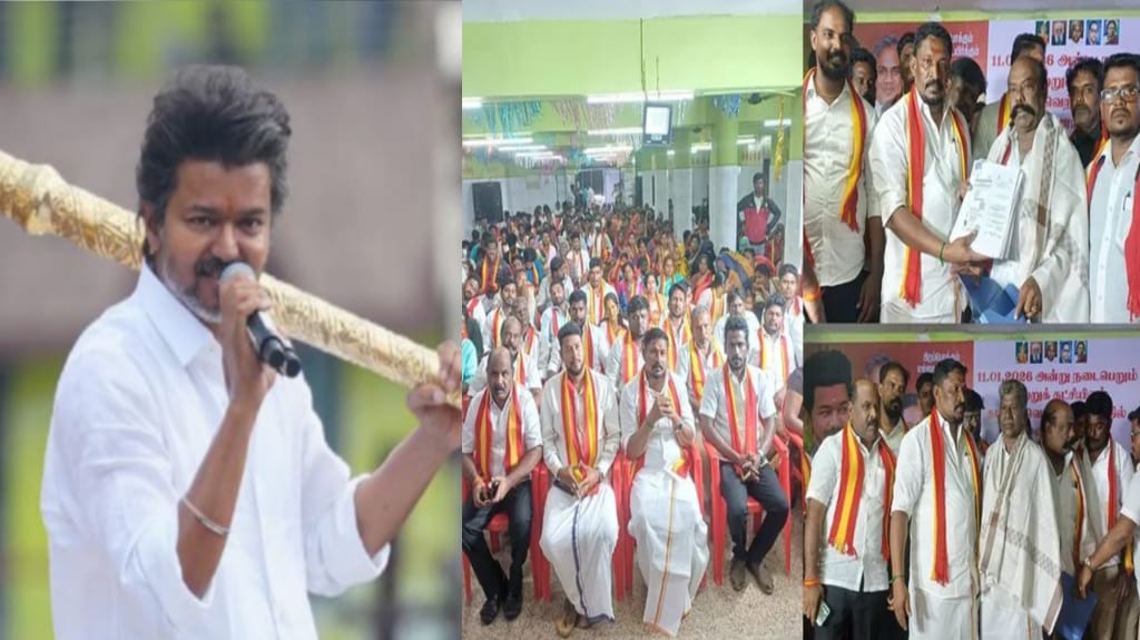 நாகையில் த.வெ.க. செய்த மெகா சம்பவம்! மாற்றுக் கட்சிகளில் இருந்து குவியும் கூட்டம்.. 300 பேருக்குச் சால்வை அணிவித்த விஜய் தம்பிகள்: அதிரும் டெல்டா..!!