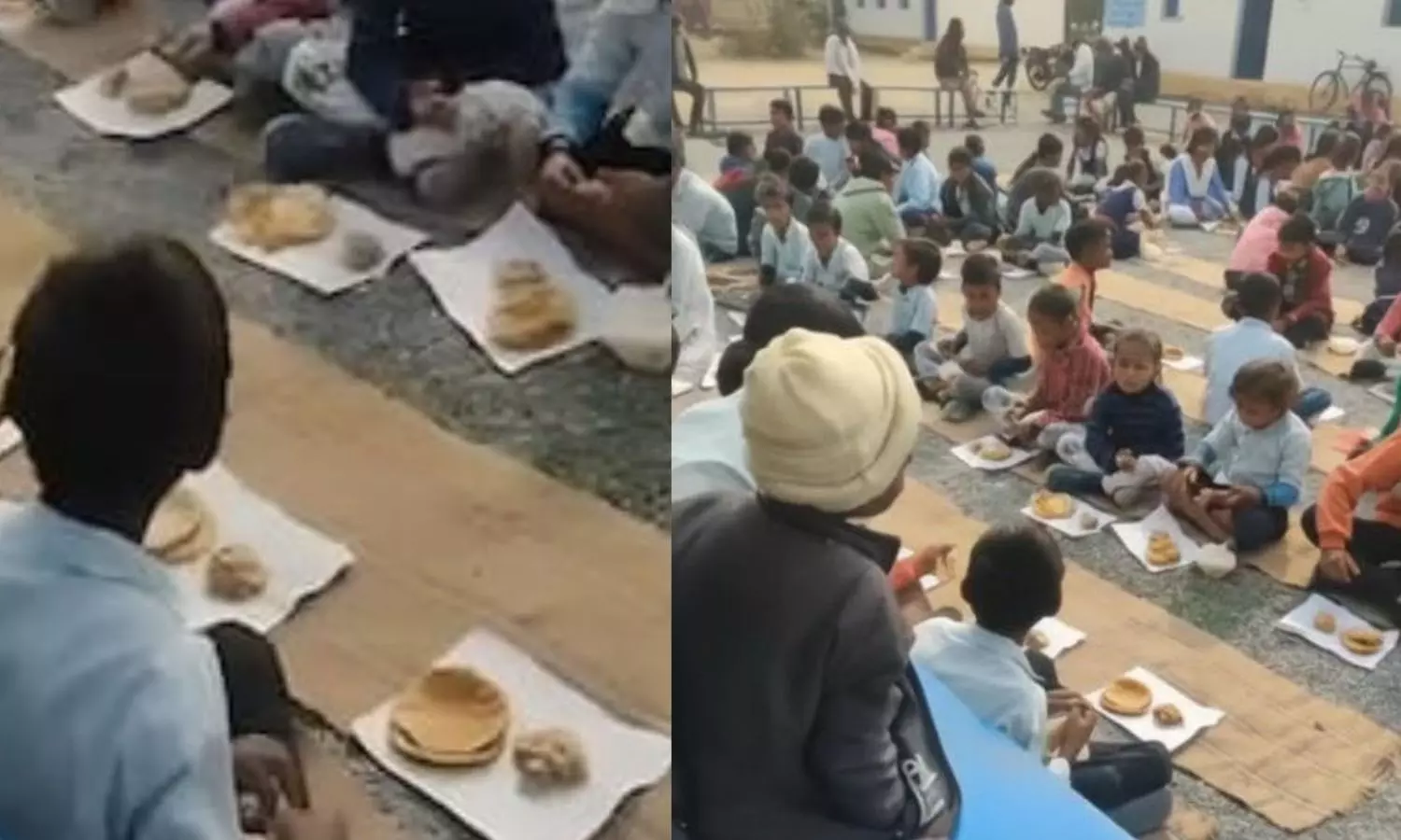 “தட்டு வாங்க கூட காசு இல்லையா”..? குடியரசு தின விழாவில் படிக்கும் நோட்டு புத்தகத்தில் மாணவர்களுக்கு மதிய உணவு… அரசு பள்ளியில் அவலம்… அதிர்ச்சி வீடியோ…!!!