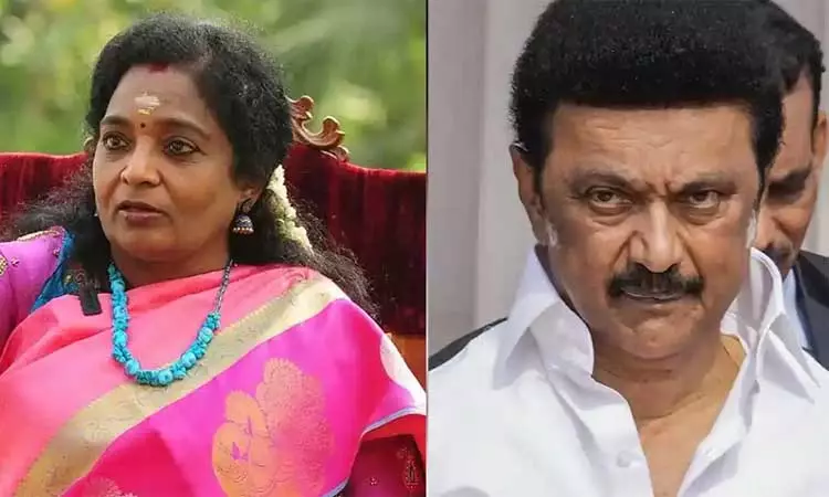 பஞ்சாயத்து தேர்தலுக்கே பயமா…? ட்ரபிள் இன்ஜின் vs டபுள் இன்ஜின்… மோடி வந்ததும் பதறி துடிக்கும் முதல்வர் ஸ்டாலின்.. அவ்வளவு பயமா..? திமுகவை வெளுத்துவிட்ட தமிழிசை..!!!