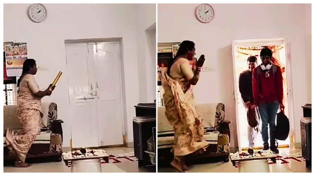 மகனைக் கண்டதும் துடித்த தாய்… 20 லட்சம் லைக்குகளை அள்ளிய அந்த ஒரு நிமிடம்… இணையத்தில் வைரலாகும் அம்மாவின் மறக்க முடியாத சர்ப்ரைஸ் வீடியோ…!!!