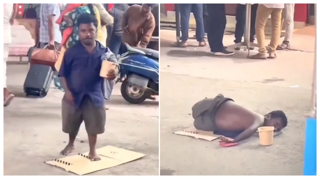 பிச்சை எடுப்பதில் டிஜிட்டல் புரட்சி… கையில் தட்டு இல்லை கழுத்தில் க்யூஆர் கோடு…. இதென்ன புது உருட்டா இருக்கு?… இணையத்தை கவரும் இளைஞனின் மாடர்ன்’ ஐடியாவா வீடியோ…!!!