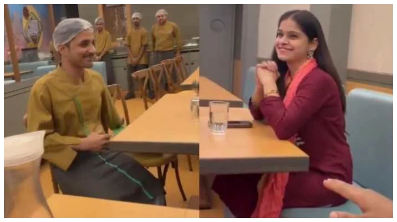 இதல்லவோ உண்மையான அன்பு… தன் பணியிடத்திலேயே காதலிக்கு விருந்து வைத்த இளைஞர்… நெகிழ்ந்து போன இணையவாசிகள்… வைரல் வீடியோ பின்னணி…!!!