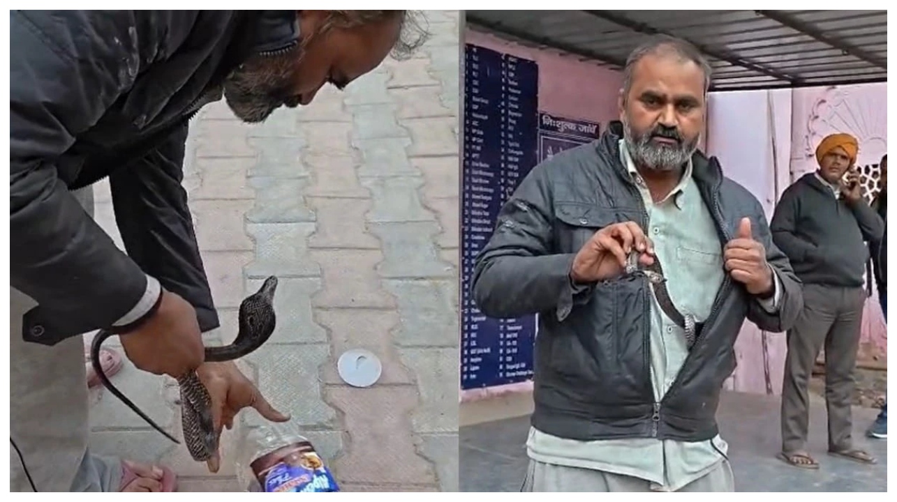 ஜாக்கெட்டில் ஒளிந்திருந்த எமன்… பாம்புடன் சிகிச்சைக்கு வந்த நபரின் துணிச்சல்… நோயாளிக்கு டாக்டர்கள் போட்ட விசித்திர நிபந்தனை…!!!