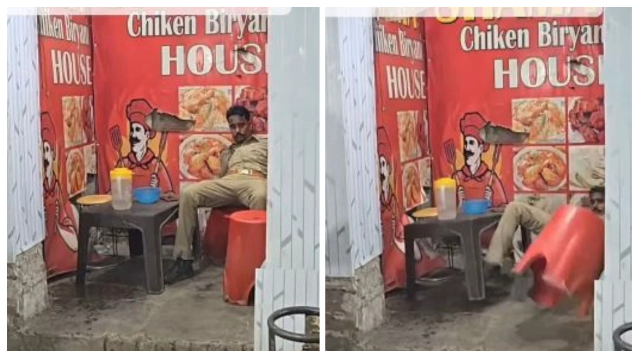 சீருடையில் போதையில் விழுந்த காவலர்… இதுதான் உங்கள் பாதுகாப்பா?… விளாசித் தள்ளிய வெளிநாட்டுப் பெண்… ஆதாரத்துடன் சிக்கிய மதுபோதை காவலரின் வைரல் வீடியோ…!!!