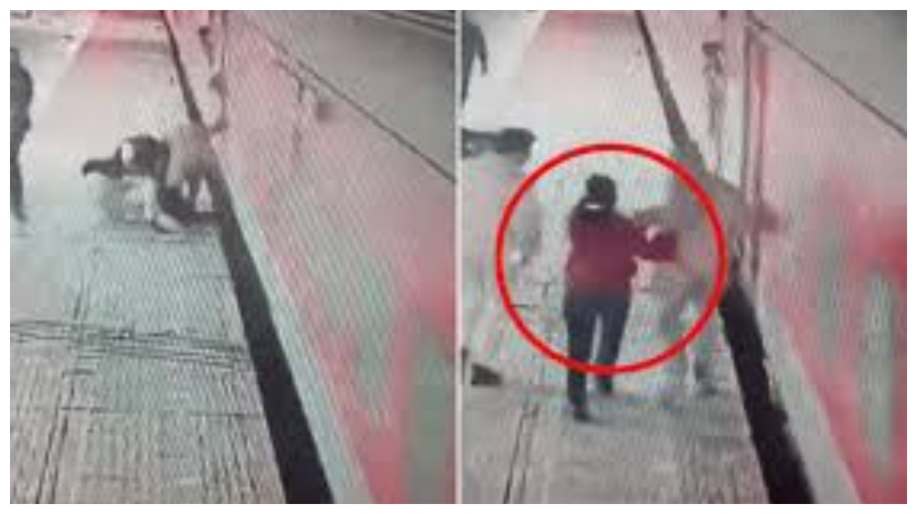ஓடும் ரயிலில் சிக்கிய சிறுமி… நிமிடம் தாமதித்திருந்தாலும் மரணம்… யார் இந்த ரியல் ஹீரோ?… கடவுளாக வந்த காவலர்… வைரலாகும் காட்சிகள்…!!!