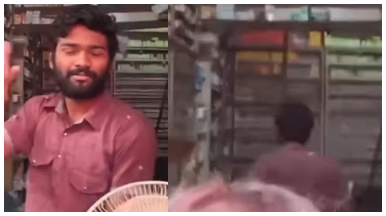 கடவுளே..! டிஜே-விடம் சண்டைக்கு வந்த கடைக்காரர்… பாட்டு போட்டா கடையில நிலநடுக்கம் வருதா?… வைரலாகும் மருந்தகமே நடுங்கிய பீதி வீடியோ…!!!