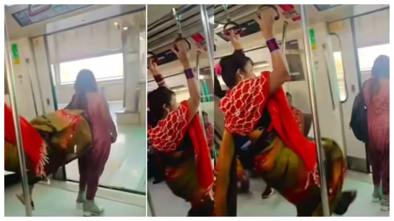 மெட்ரோவில் இப்படியா?… ரீல்ஸுக்காக இப்படியெல்லாம் செய்வார்களா?… எல்லை மீறும் இளைஞர்கள்… கொந்தளிக்கும் மக்கள்… வைரலாகும் வீடியோ…!!!