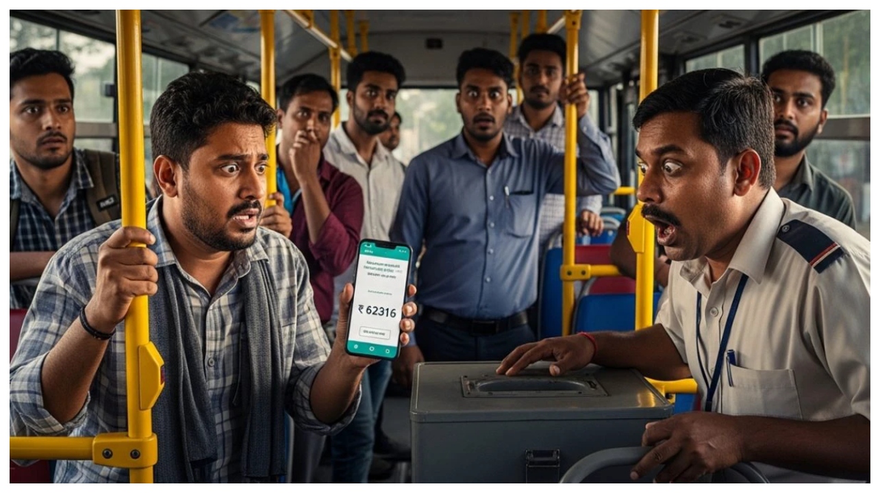 ஐயோ பாவம்..! ஒரு நிமிடம் கவனக்குறைவு… 6 ரூபாய் எங்கே? 62,316 ரூபாய் எங்கே?… காலியான பேங்க் பேலன்ஸ்… பேருந்து பயணத்தில் நடந்த பகீர் சம்பவம்…!!!