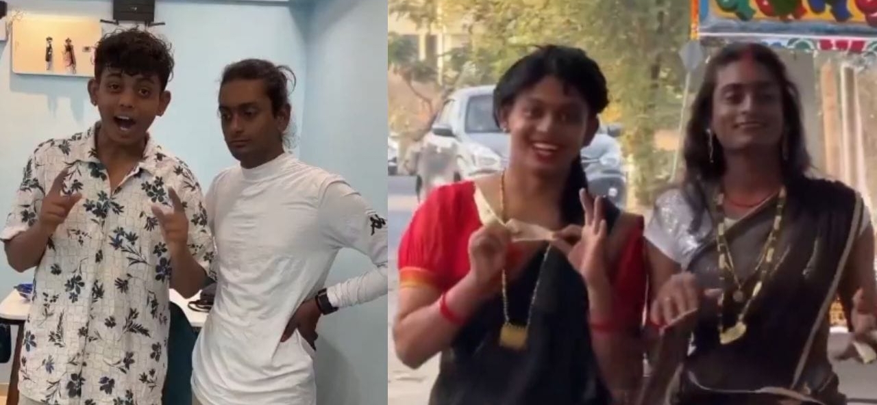 முதலீடே இல்லாத பிசினஸ்.. “இந்த தொழில் செமையா இருக்கே” திருநங்கை வேடத்தில் வாலிபர்கள் செய்த காரியம்..வைரல் வீடியோவால் விவாதம்..!!