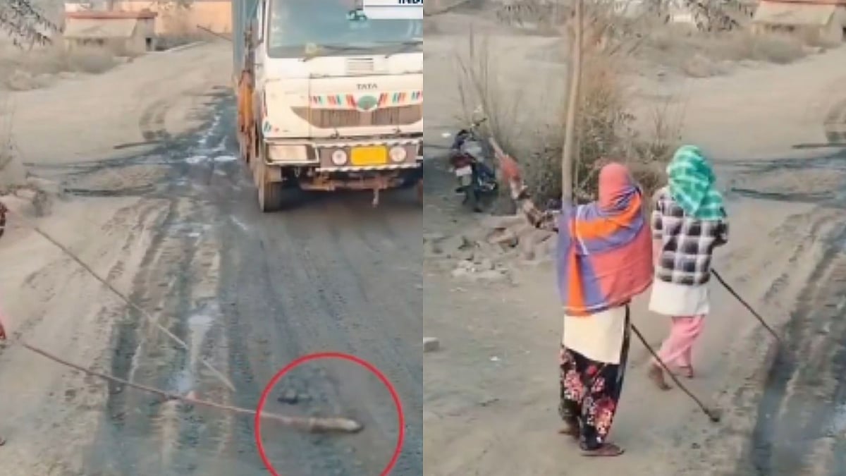 பணம் பறிக்க இப்படி ஒரு ஐடியாவா….? கையில் ஆணி கட்டைகளுடன் பெண்கள்…. லாரிகளை மறித்து வழிப்பறி….!!