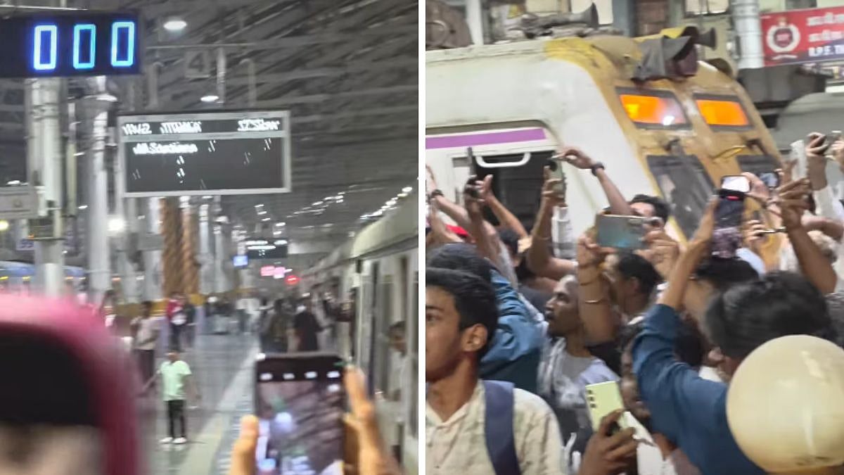 புத்தாண்டு கொண்டாட்டம்: ஒரே நேரத்தில் எழுந்த ஹாரன் சத்தம்…. ரயில் நிலையத்தில் 2026ம் ஆண்டை உற்சாகமாக வரவேற்ற பொதுமக்கள்… வைரலாகும் வீடியோ…!!!