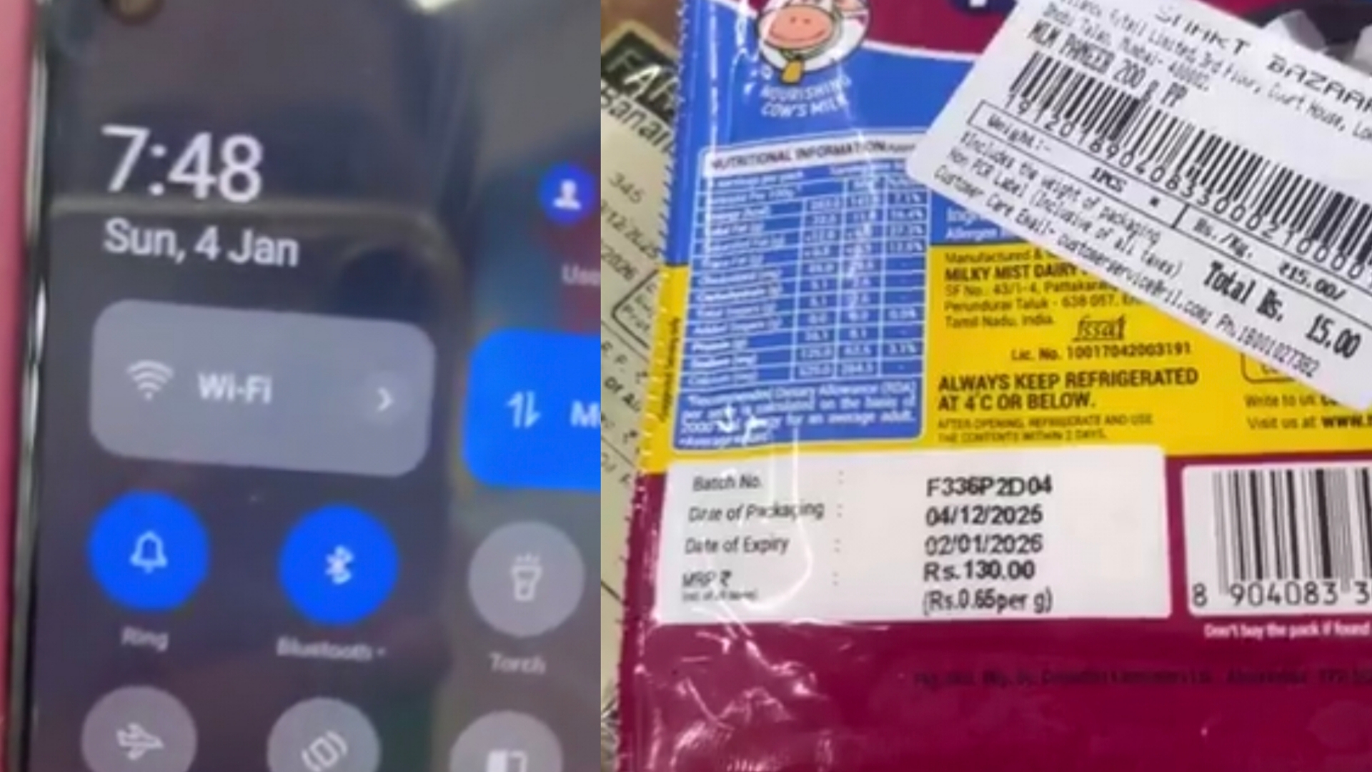எச்சரிக்கை!! OFFER-ன்னு சொல்லி ஏமாந்துறாதீங்க…. காலாவதியான பொருட்களை விக்கிறாங்க…. வைரலாகும் அதிர்ச்சி வீடியோ….!!