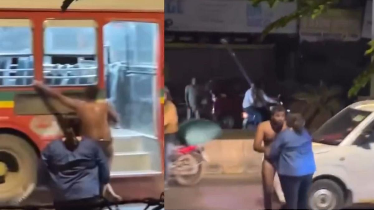 என்ன இது அசிங்கம்…. “குடிச்சிட்டு அரை நிர்வாணமா…” பாவம் அவரோட மனைவி…. நடுரோட்டில் நடந்த ரகளை….!!