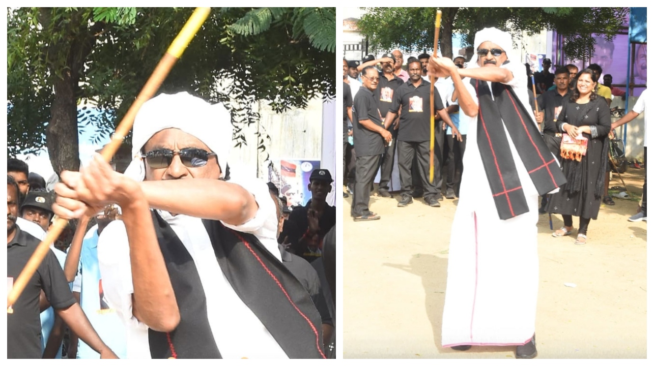 82 வயதிலும் அசத்துறாரே..! இளைஞர்களுக்கே டஃப் கொடுக்கும் வகையில் சிலம்பம் சுற்றி அசத்திய வைகோ.. இணையத்தை கலக்கும் வீடியோ…!
