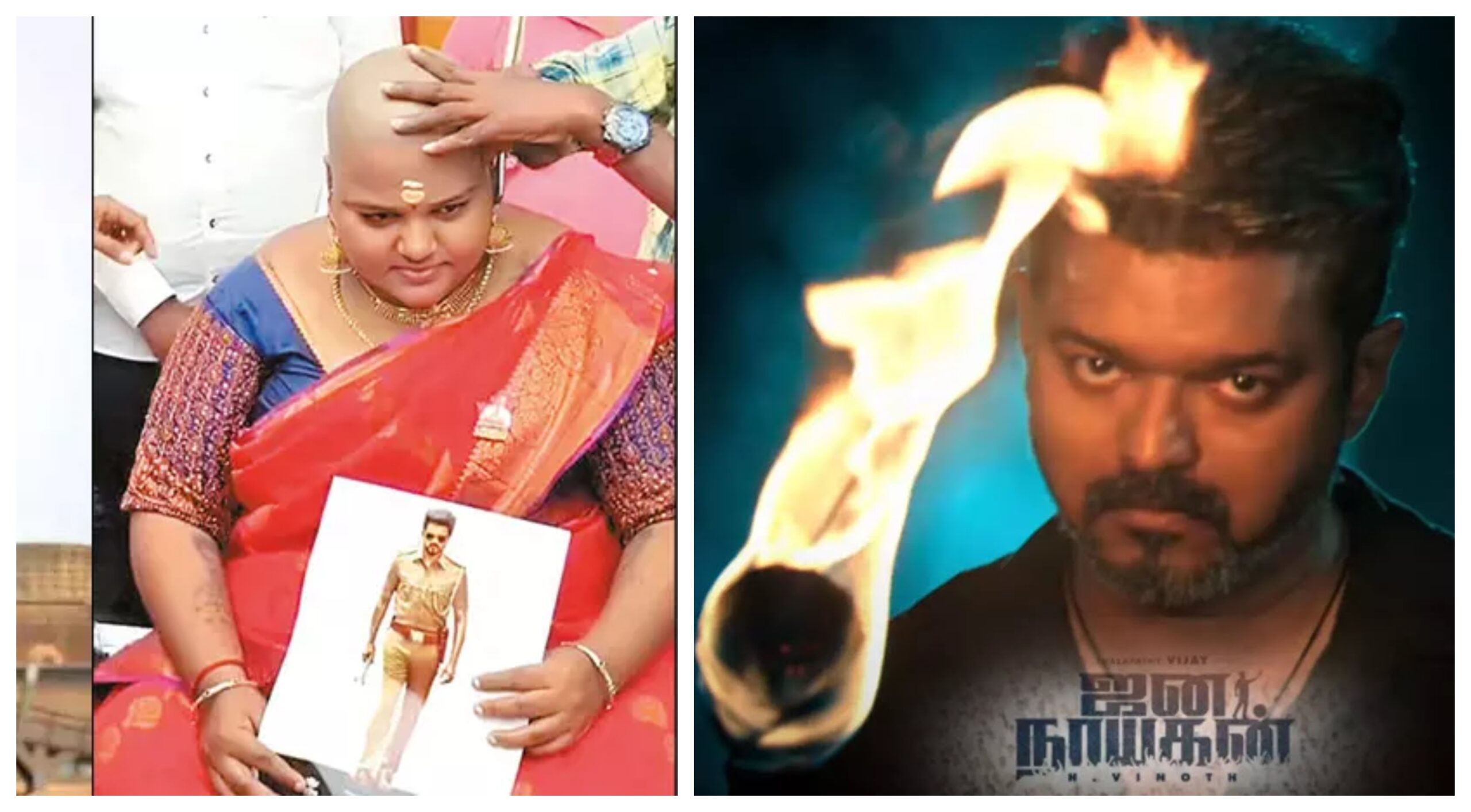 கடவுளே..! ஜனநாயகன் படம் நல்லபடியா ரிலீஸ் ஆகணும்… நிஜத்தில் கூட வில்லத்தனம் பண்றாங்க… விஜய்க்காக மொட்டை அடித்த பெண் ரசிகை… வைரலாகும் வீடியோ..!!