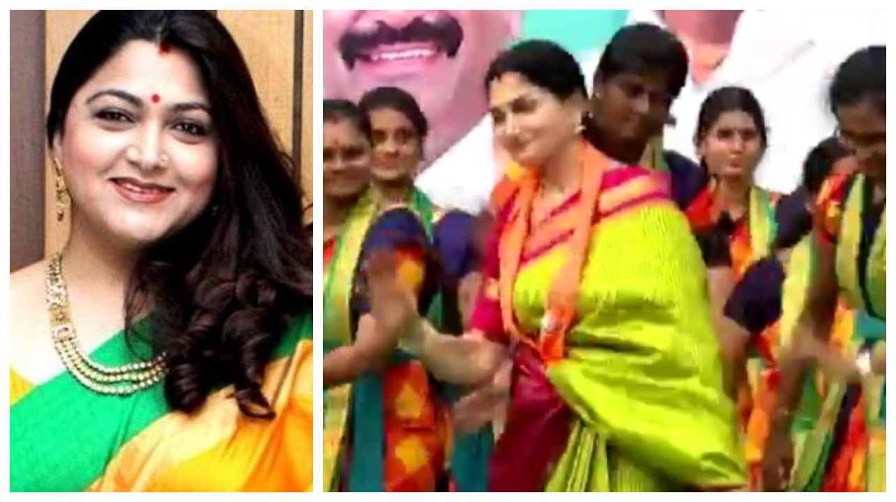 அடடே..! வள்ளி கும்மி நடனத்தில் அசத்தும் பாஜக தலைவர்கள்…! நயினார் நாகேந்திரன், அண்ணாமலையை தொடர்ந்து குத்தாட்டம் போட்ட குஷ்பூ… கலக்கல் வீடியோ..!!